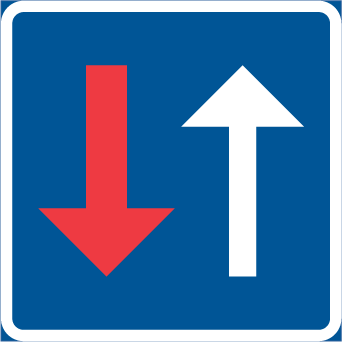 B7 Mötande trafik har väjningsplikt